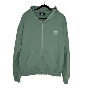 Varient + Pythia Green Zip Up Hoodie size Medium